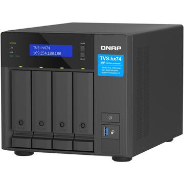 NAS QNAP VS-H474-PT-8G, Intel Pentium Gold G7400, 8GB, Negru