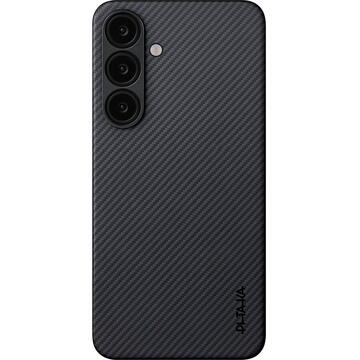Husa Husa Pitaka MagEZ Case 6, pentru Samsung Galaxy S25, Negru/Gri