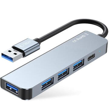 TECH-PROTECT V0-HUB ADAPTER 5IN1 GREY