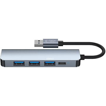 TECH-PROTECT V0-HUB ADAPTER 5IN1 GREY