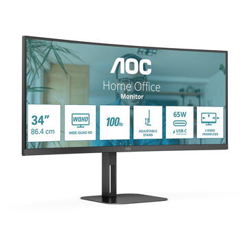 Monitor LED AOC CU34V5C34IN 34" WQHD 100Hz 4ms