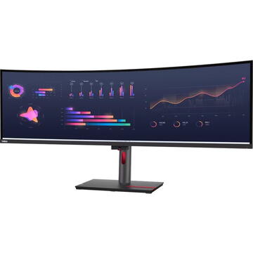 Monitor LED Lenovo ThinkVision P49w-30 49inch 5120x1440 4ms Black