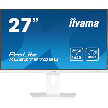 Monitor LED Iiyama IPS 27"  XUB2797QSU-W2 16:9 2560 x 1440 1 ms 100Hz Alb