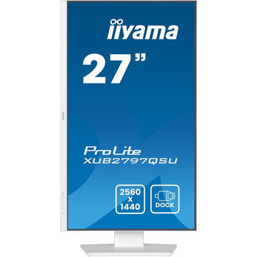 Monitor LED Iiyama IPS 27"  XUB2797QSU-W2 16:9 2560 x 1440 1 ms 100Hz Alb