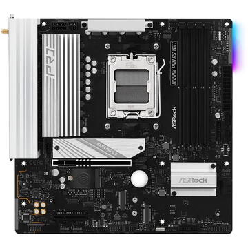 Placa de baza ASRock B850M Pro RS WiFi, AMD B850, Socket AM5, mATX