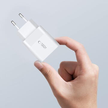 Incarcator de retea Tech-Protect 9319456607093 C20W 2x USB-C PD 20W Alb