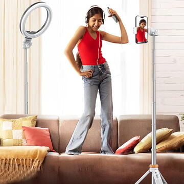 Tech-Protect L03S BLUETOOTH SELFIE STICK TRIPOD WHITE