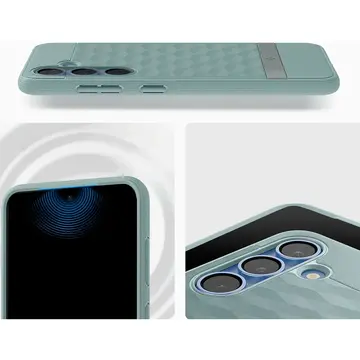 Husa SPIGEN Husă MagSafe „Parallax MagFit” pentru Samsung Galaxy S25 Plus – verde