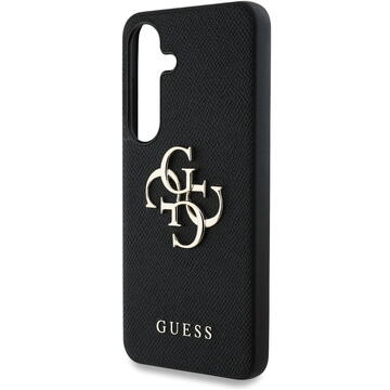 Husa Husa pentru Samsung Galaxy S25 Plus - Guess Hardcase 4G Grained Big and Classic Logo (GUHCS25MPGT4MBK) - Black