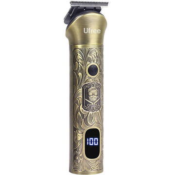 Aparat de tuns Ufree U-2226, Autonomie 180 min, Fara fir, 6300 RPM, Maro