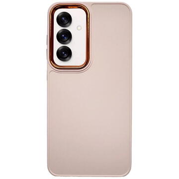 Husa Lemontti Husa Frame Samsung Galaxy S25 Roz