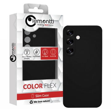 Husa Lemontti Silicon, Samsung Galaxy S25 Plus, Negru