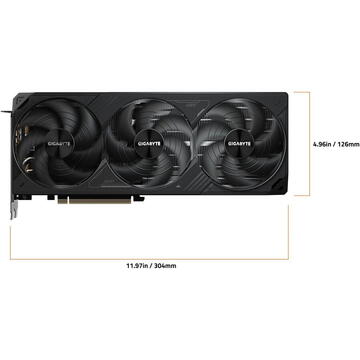 Placa video Gigabyte GeForce RTX 5070 Ti Windforce OC SFF 16G, 16384 MB GDDR7