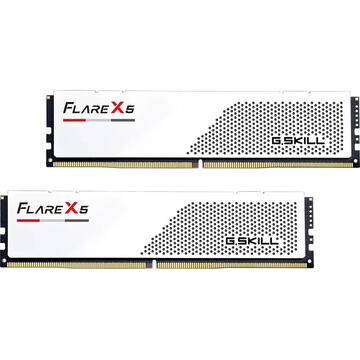 Memorie G.Skill Flare X5 White AMD EXPO 32GB DDR5 6400 MHz CL32 Dual Kit