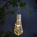 Garden of Eden Lampă solară suspendabilă  cu clemă 4 LED-uri alb cald - 4,7 x 11 cm