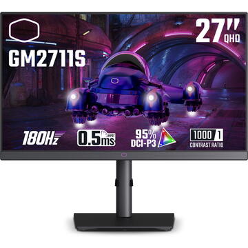 Monitor LED Cooler Master CMI-GM2711S-EK 27" 2560x1440 pixeli Negru