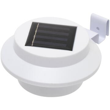 Somogyi Lumină solară de grădină, pentru streașină, gard, 3 LED-uri albe calde