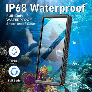 Husa Husa pentru Samsung Galaxy S25 Ultra - ShellBox Waterproof IP68 Case - Black