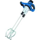 Scheppach Mixer pentru materiale de constructii ax dublu, 1800W, Albastru/Argintiu