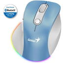 Genius 31030039401, Fara fir, Bluetooth, 2400 dpi, Albastru