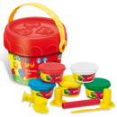 Kit plastilina 5 culori X 100 grame + ustensile modelaj, GIOTTO be-be