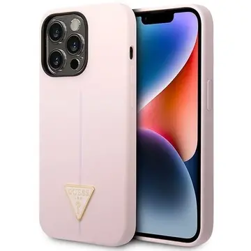 Husa Guess Silicone Triangle iPhone 14 Pro 6.1&quot; Case - Purple