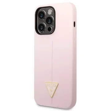 Husa Guess Silicone Triangle iPhone 14 Pro 6.1&quot; Case - Purple