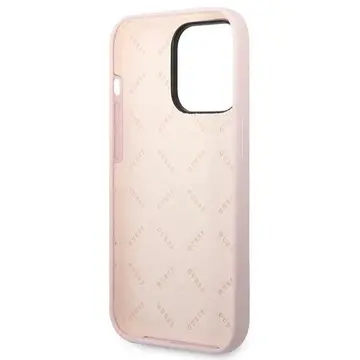 Husa Guess Silicone Triangle iPhone 14 Pro 6.1&quot; Case - Purple