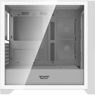Carcasa Darkflash DRX90, Middle Tower, Fara sursa, ATX, Micro-ATX, ITX, Alb