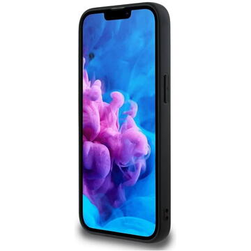 Husa Husa pentru iPhone 16e - Guess 4G Ring Classic Logo MagSafe (GUHMPSE4G4GFRK) - Black