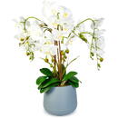 Decorațiune cu plantă artificială – Orhidee albă – 83 cm