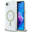 Husa pentru iPhone 16e - Guess IML Glitter Circle MagSafe (GUHMPSE4HFGERET) - Clear
