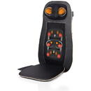 Medisana Husa de scaun pentru masaj Shiatsu Medisana MCN 88930, 2 zone pentru masaj, Functie de incalzire , Telecomanda, Negru
