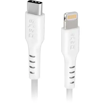 SBS TECABLELIGTC2W USB-C - Lightning Cable 2 m - White