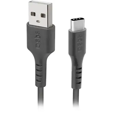 SBS TECABLETC3MTK USB-A - USB-C Cable 3m - Black