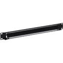 Spacer PANOU gestionare cabluri SPACER, tip masca orizontala cu perii, 19 inch, 1U, negru, "SPCM-1UB-BK"