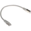 PATCH CORD S/FTP SPACER Cat6, cupru-aluminiu, 0.25 m, alb, AWG26, 