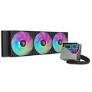 Deepcool DeepCool "LT360 ARGB", skt. Intel si AMD, racire cu lichid, 3 x 120mm, 600 - 2400 RPM, iluminare RGB - infinity mirror, negru "R-LT360-BKAMNC-G-1" (timbru verde 2.00 lei)