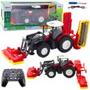 Lean Toys Tractor agricol RC 2.4G cu telecomandă și mașină de tuns iarba