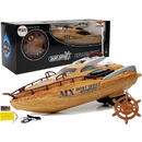 Lean Toys Barcă cu motor R/C 27Mh, pilot cu cârmă telecomandă, rază de acțiune 40 m