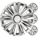 Capace roți auto 4 buc. Set regal din argint, cutie colorată de 40 cm