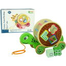 Țestoasă de tras pe roți, blocuri de sortare din lemn