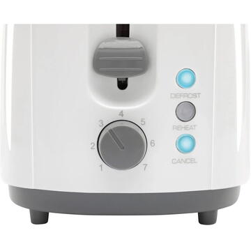 Prajitor de paine Amica 750 W 2 felii Toaster TD1014 Alb