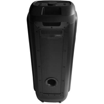 Boxa portabila Samus Boxa portabila Putere RMS 280 W / de iesire 370 W / PMPO 2800 W, Afisaj electronic LED, Compatibil MP3, MP4, DVD, TV, PC, Fm radio, Bluetooth 5.0, Egalizator, Negru