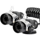 Cablu spiralat pentru remorcă camion 2x 7 pini tip ebs 5m 24v amio-04383