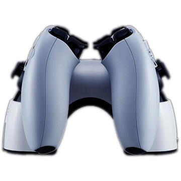 FlashFire Incarcator Dual Dock PS5 Alb