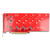 DeLOCK PCI Express x16 card to 4x internal NVMe M.2 Key, interface card