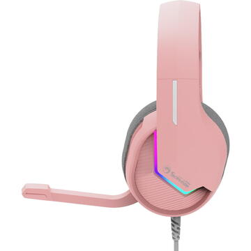 Casti Marvo H8618, Headset, Wired, RGB , Roz