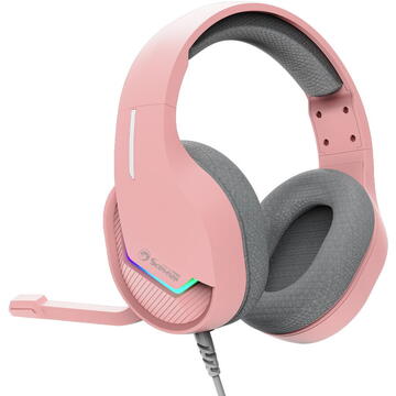 Casti Marvo H8618, Headset, Wired, RGB , Roz