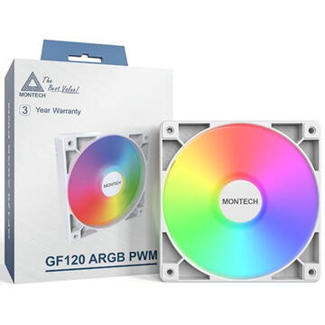MONTECH GF120 ARGB PWM Alb